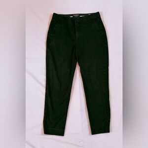 Banana Republic Womens Black High-Rise Slim Ankle Chino Pants Size 10 Workwear